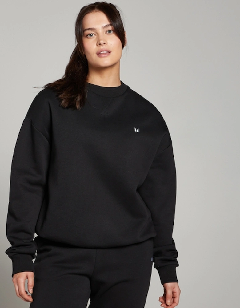 Women's Lifestyle Oversized Sweatshirt - Black