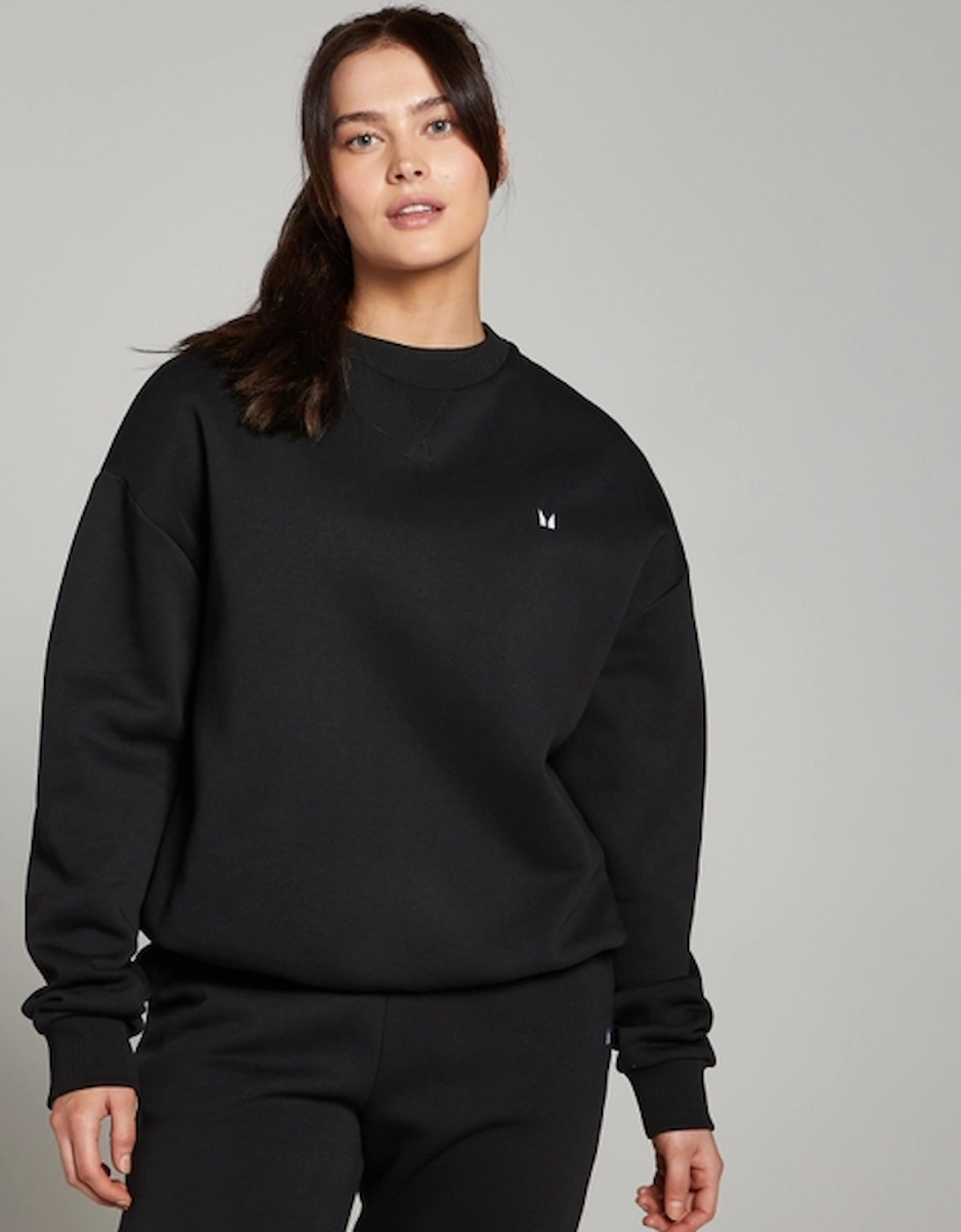 Women's Lifestyle Oversized Sweatshirt - Black, 2 of 1