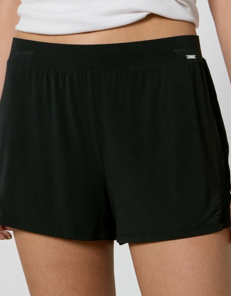 Sculpt Stretch-Jersey Lace Lounge Sleep Shorts