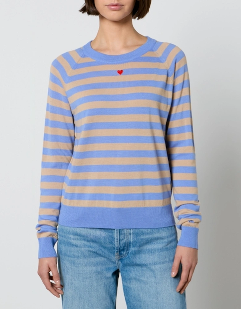 MAX&Co. Doberman Intarsia-Striped Wool Jumper