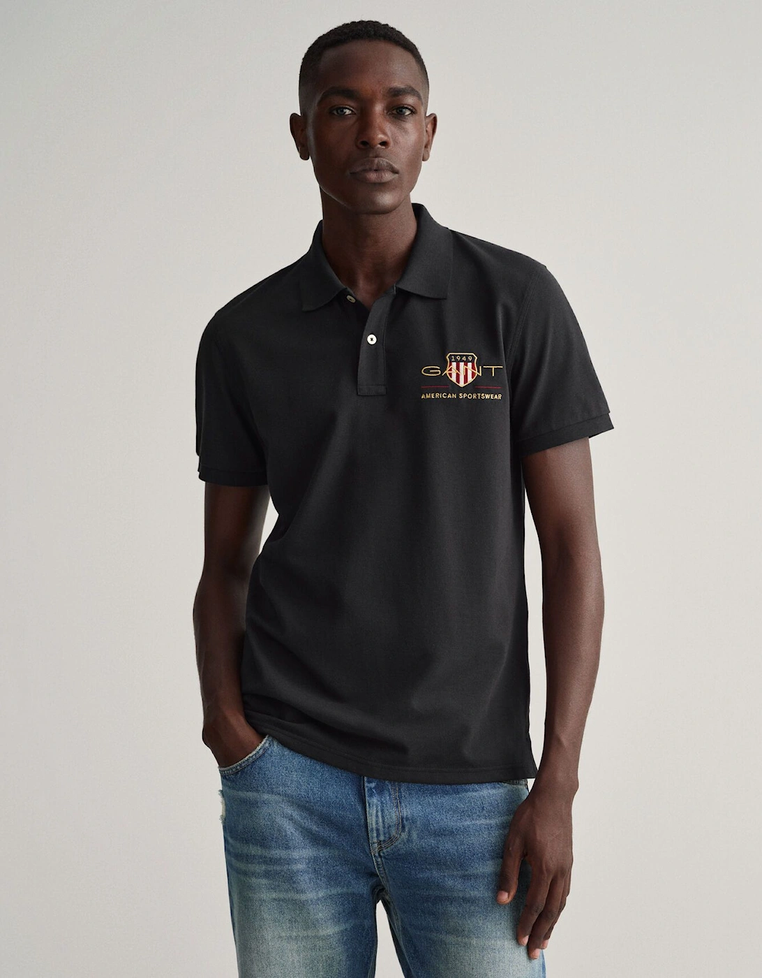 Mens Archive Shield Polo Shirt, 7 of 6