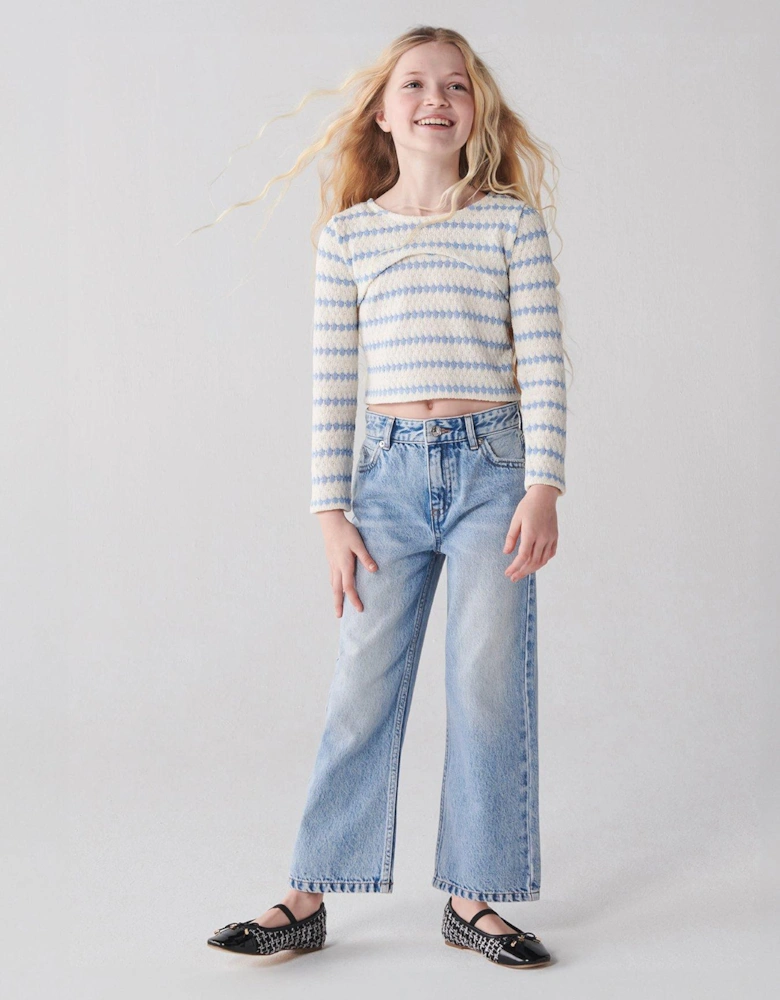 Girls Straight Fit Jeans - Blue