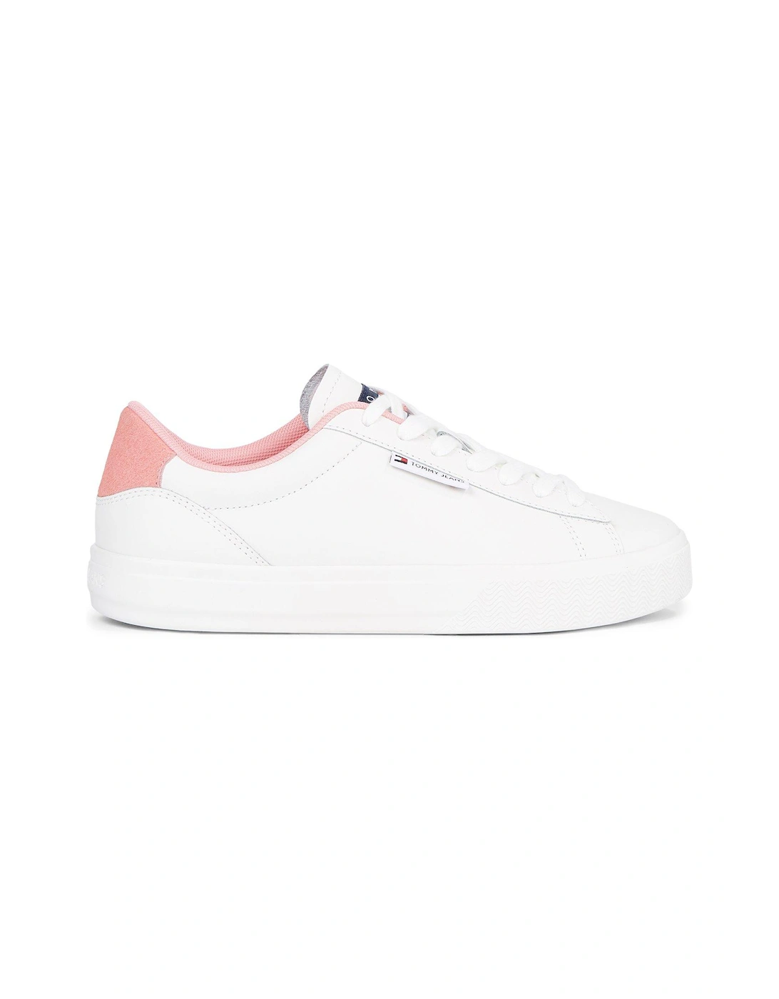 Leather Cupsole Trainer - Pink, 2 of 1