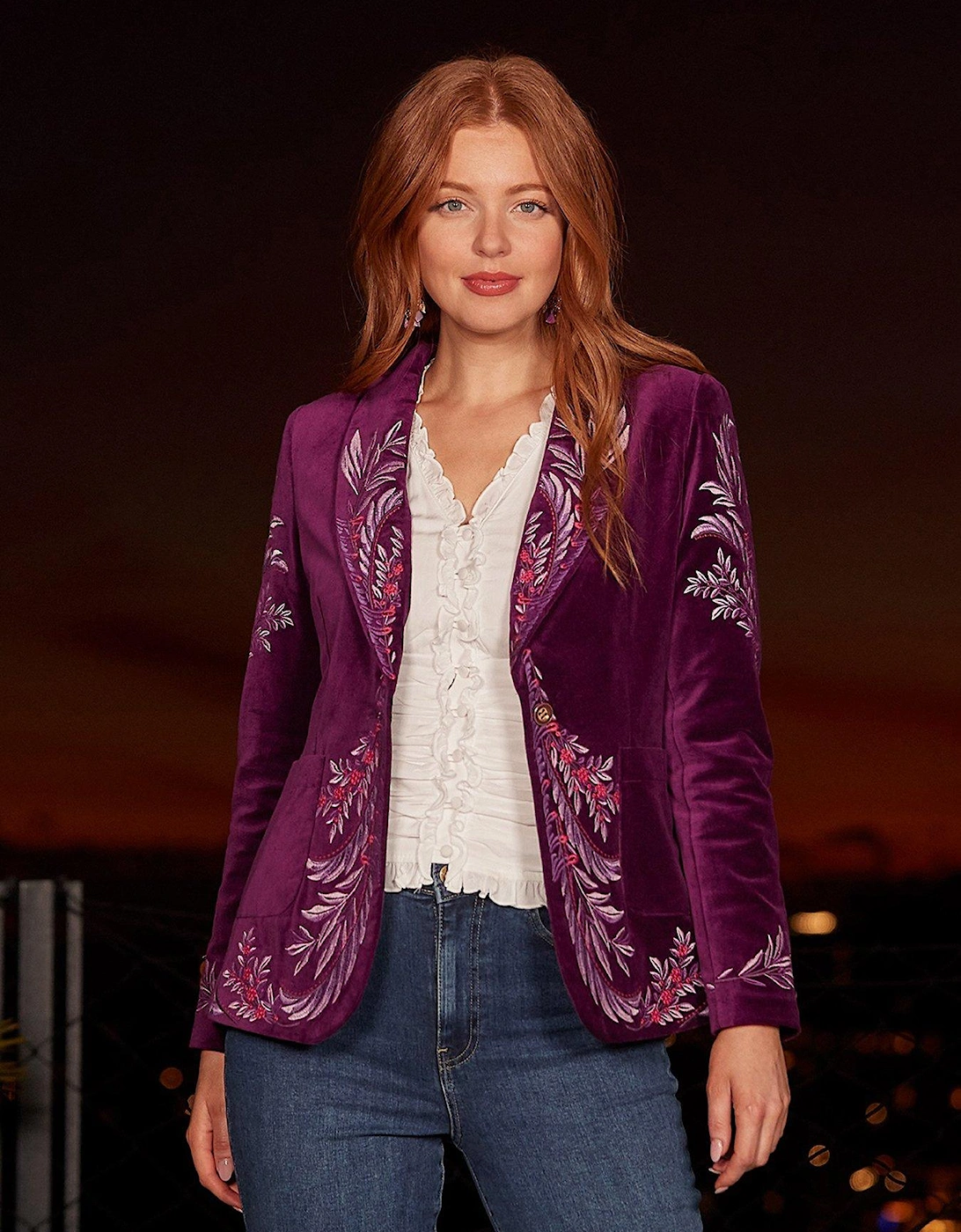 Remarkable Boutique Blazer - Purple, 7 of 6