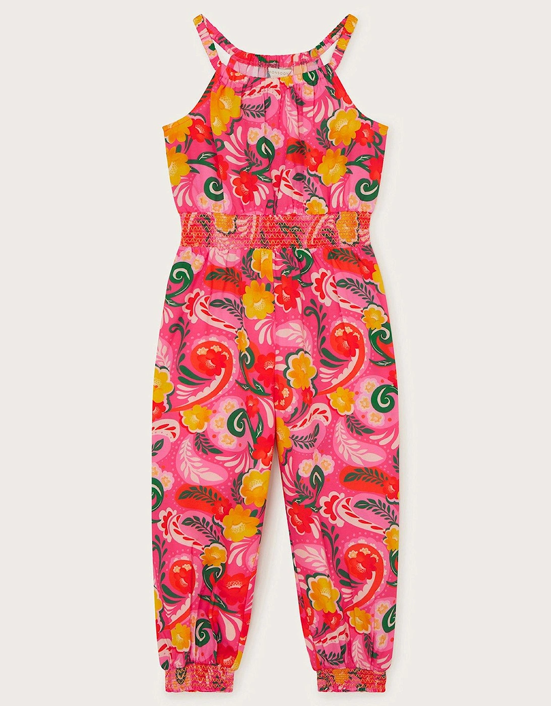 Girls Floral Swirl Jumpsuit - Pink, 2 of 1