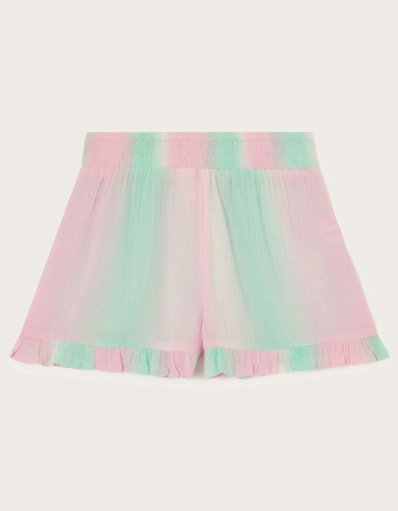 Girls Tie Dye Shorts - Lilac