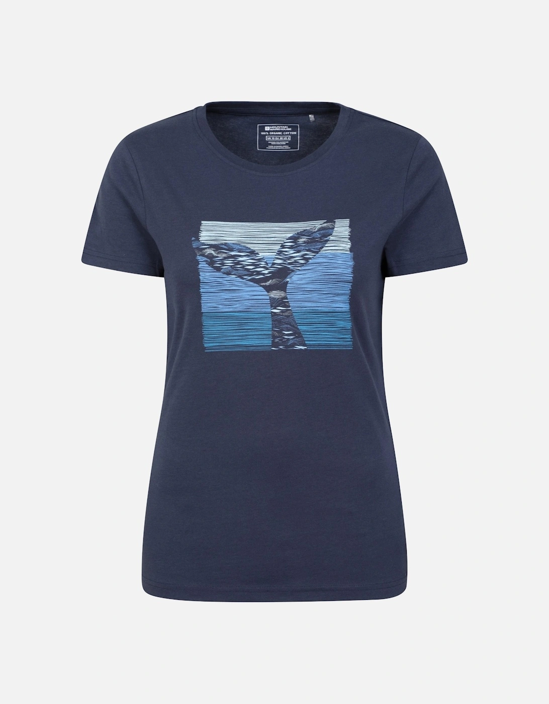 Womens/Ladies Whale Tail Organic T-Shirt, 5 of 4