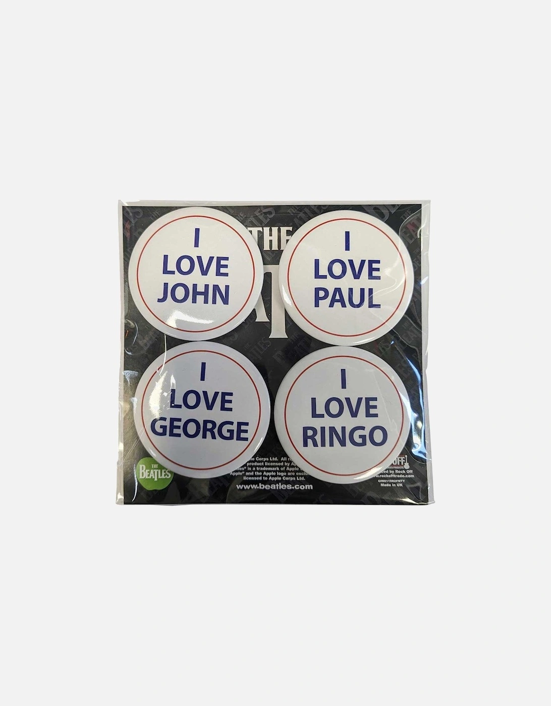 I Love Badge (Pack of 4), 2 of 1