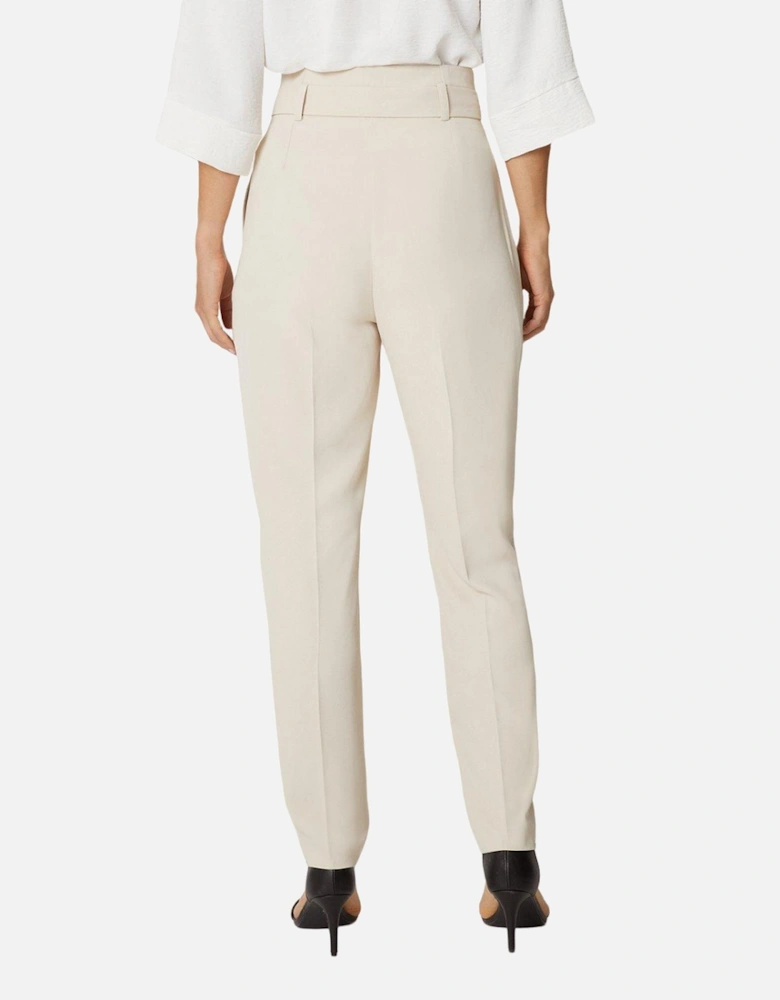 Womens/Ladies Paperbag High Waist Trousers