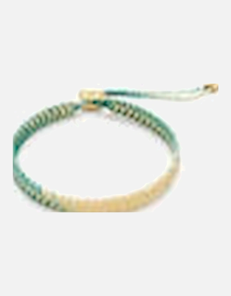 Iztac Green Ombre Gold Woven Bracelet