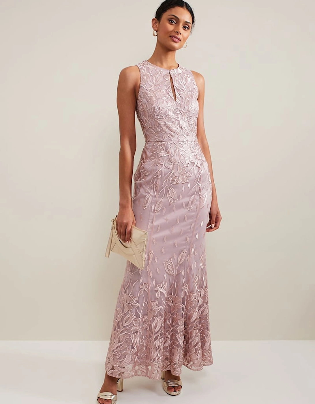 Jaclyn Embroidered Maxi Dress, 2 of 1