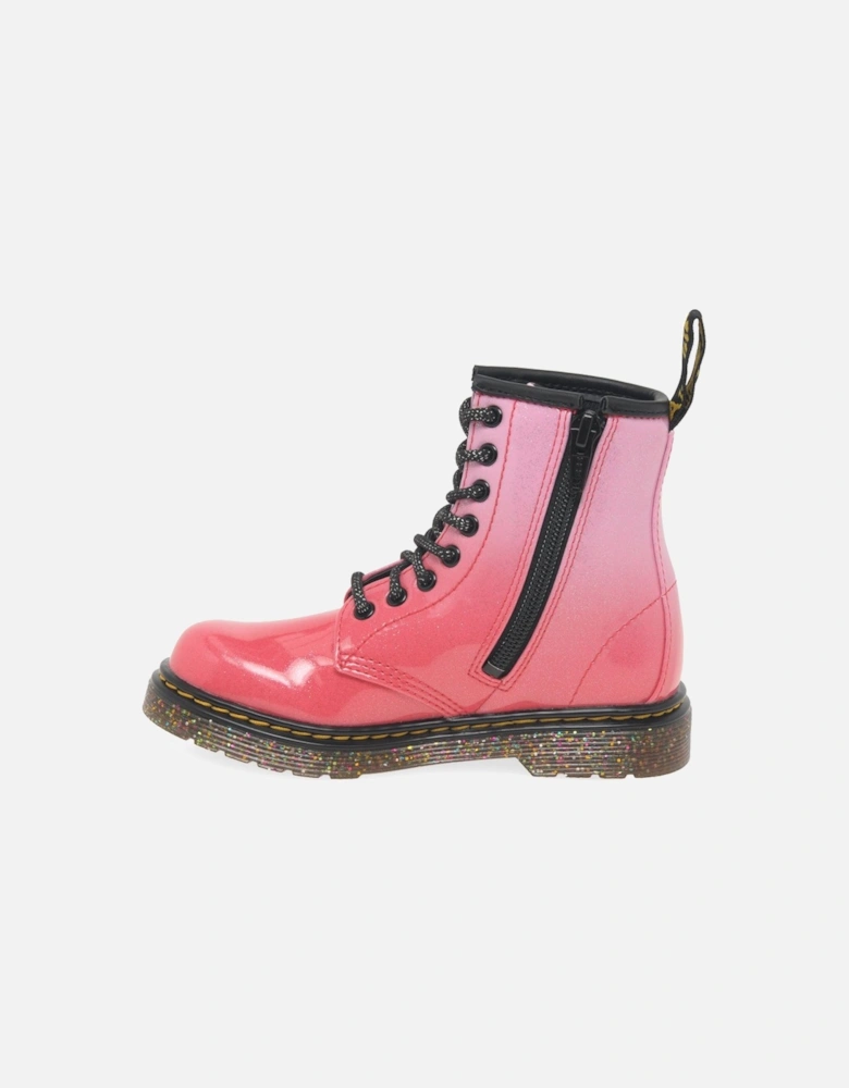 1460 Girls Junior Gradient Glitter Boots