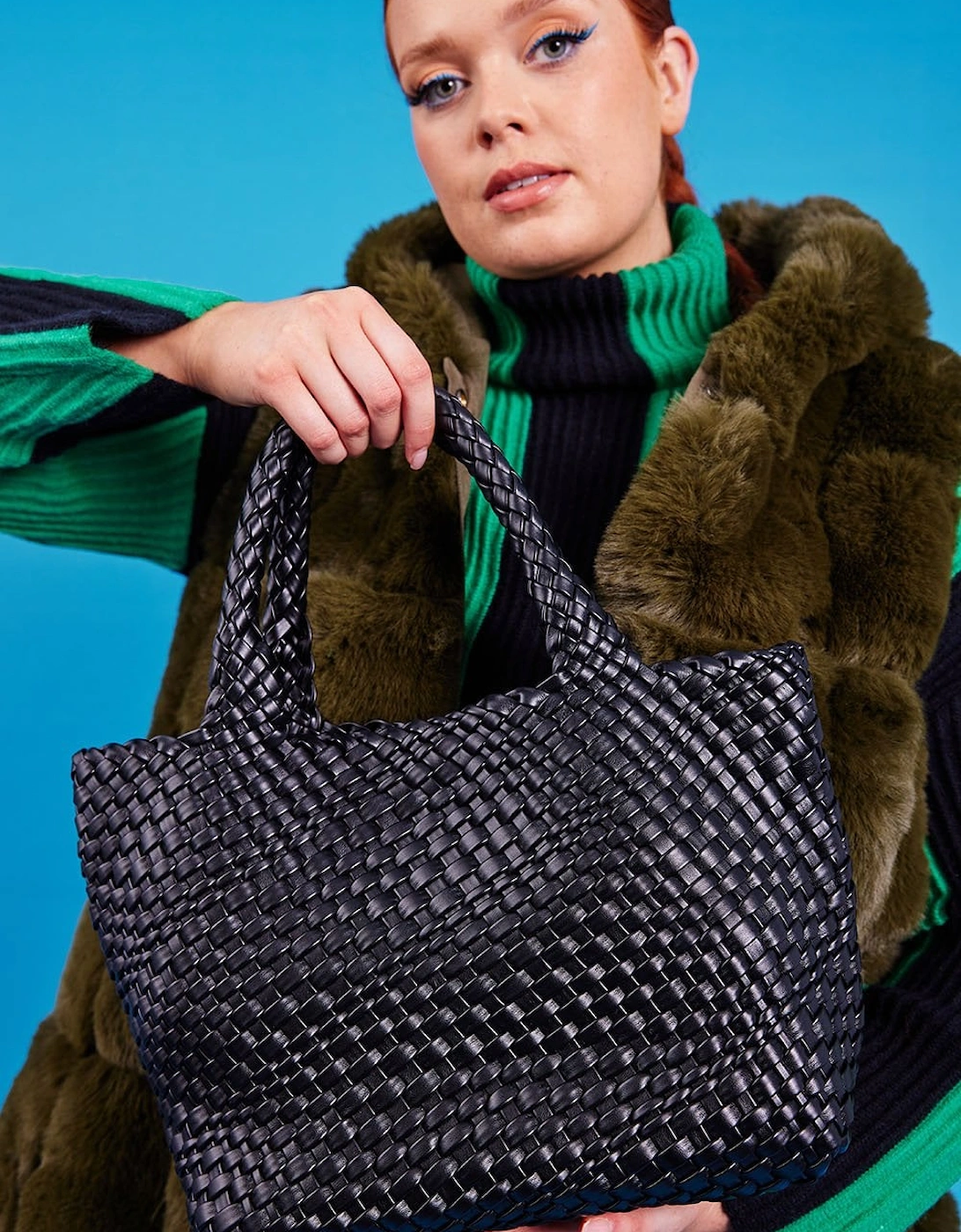 Hand Knitted Eco Leather GiGI Bag, 3 of 2