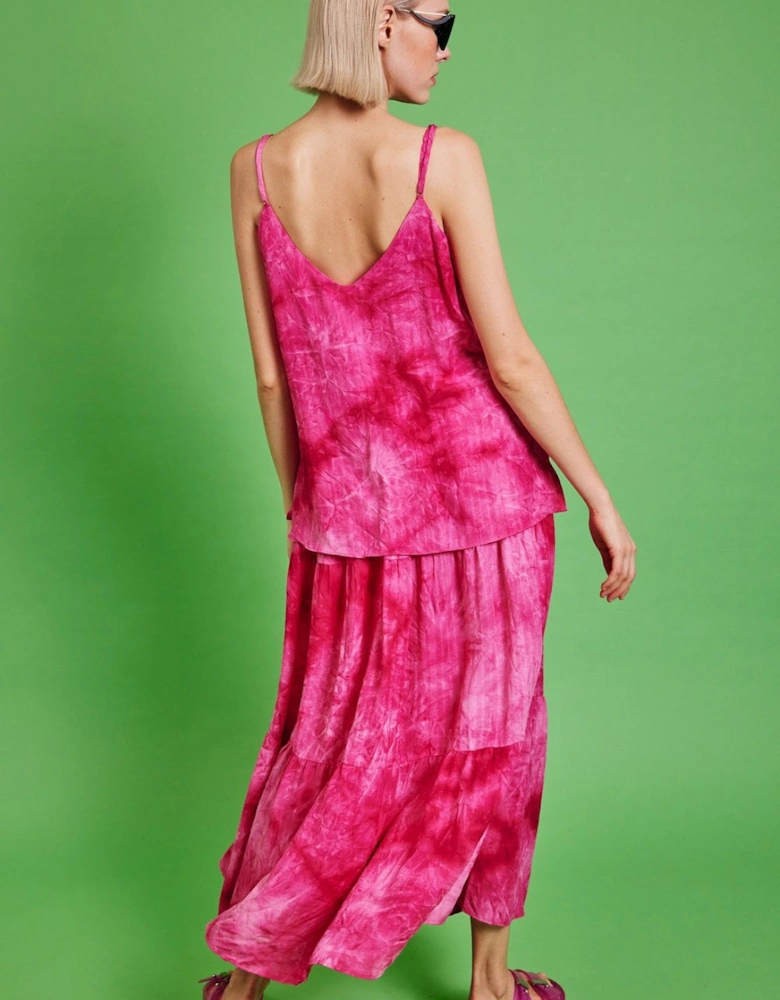 Love Herb Ruffle Maxi Skirt