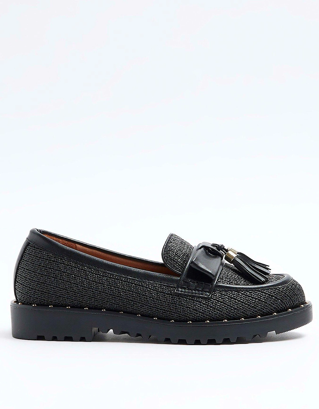 Raffia Loafer Shoe - Black, 5 of 4