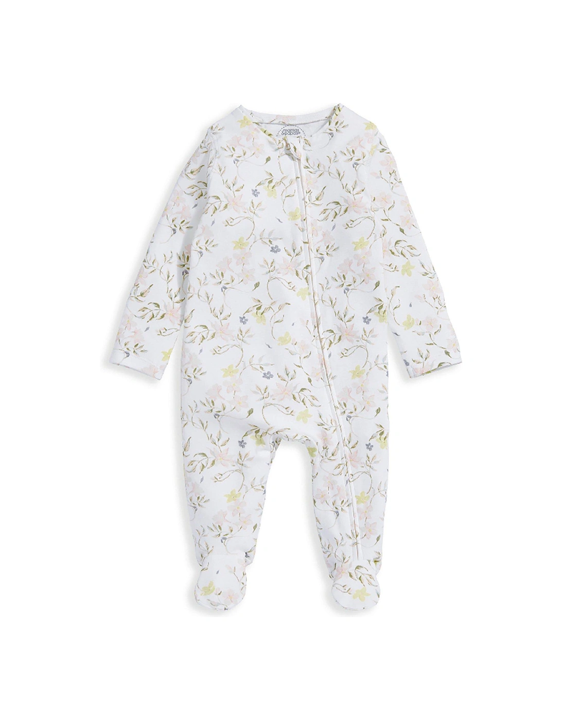 Baby Girls Floral Print Zip Sleepsuit - Multi, 2 of 1