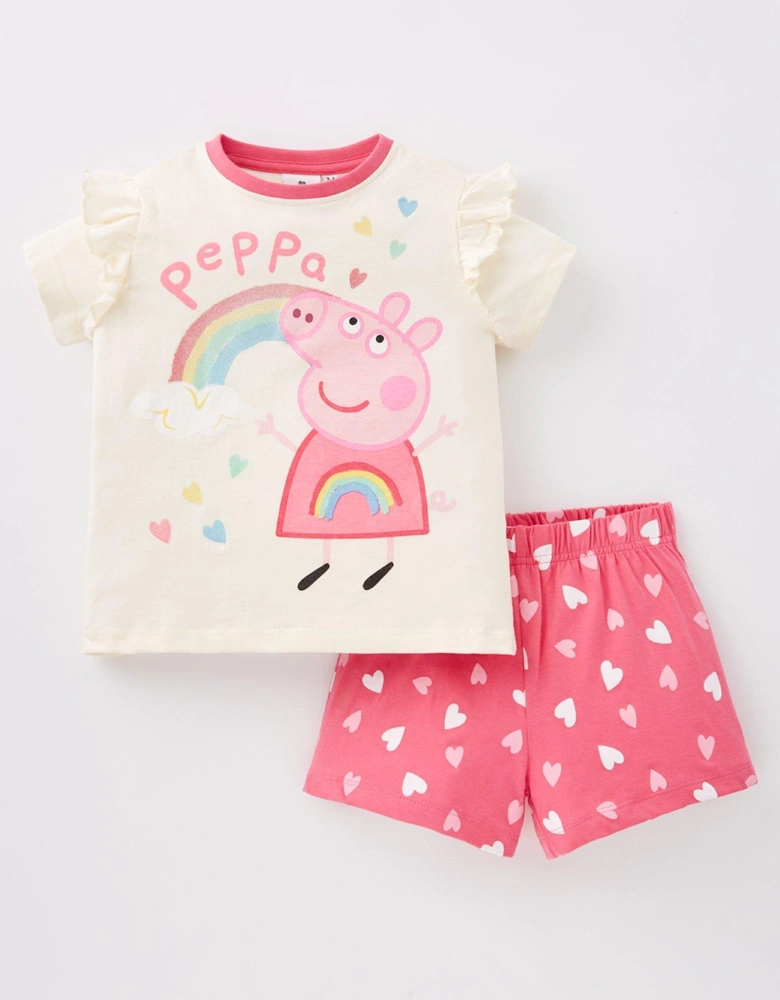 Rainbow Short Pyjamas - Pink