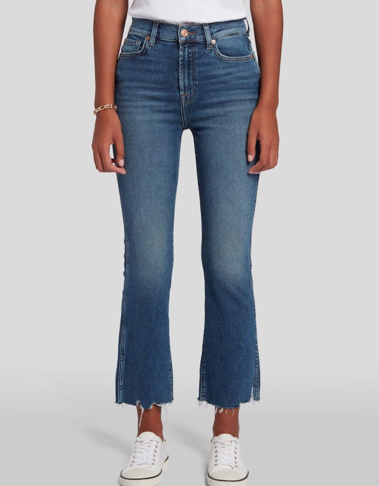 Luxe Vintage High Waisted Slim Jean With Kick Hem