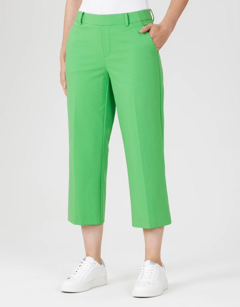Fenja cropped trousers in spring green