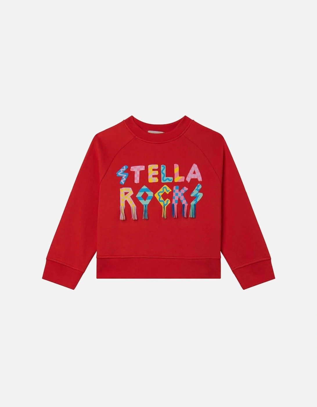 Girls Red Stella Rocks Sweatshirt, 2 of 1