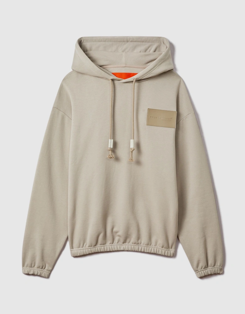 McLaren F1 Leather Patch Drawstring Hoodie