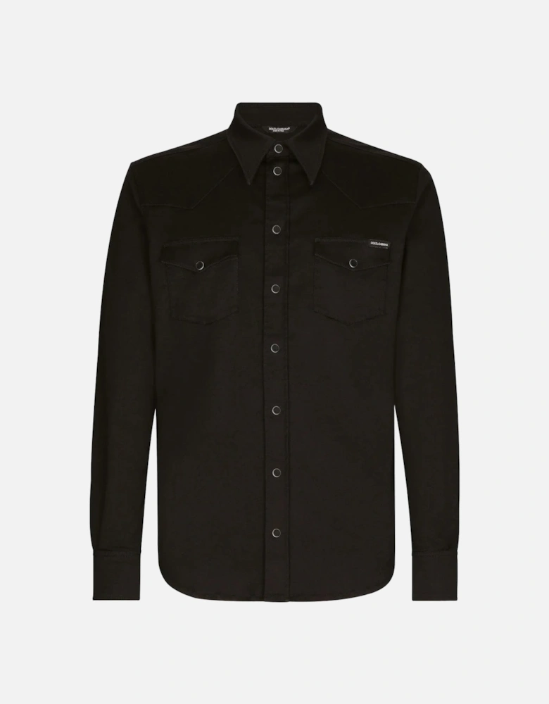 Western Branded Shirt Black
