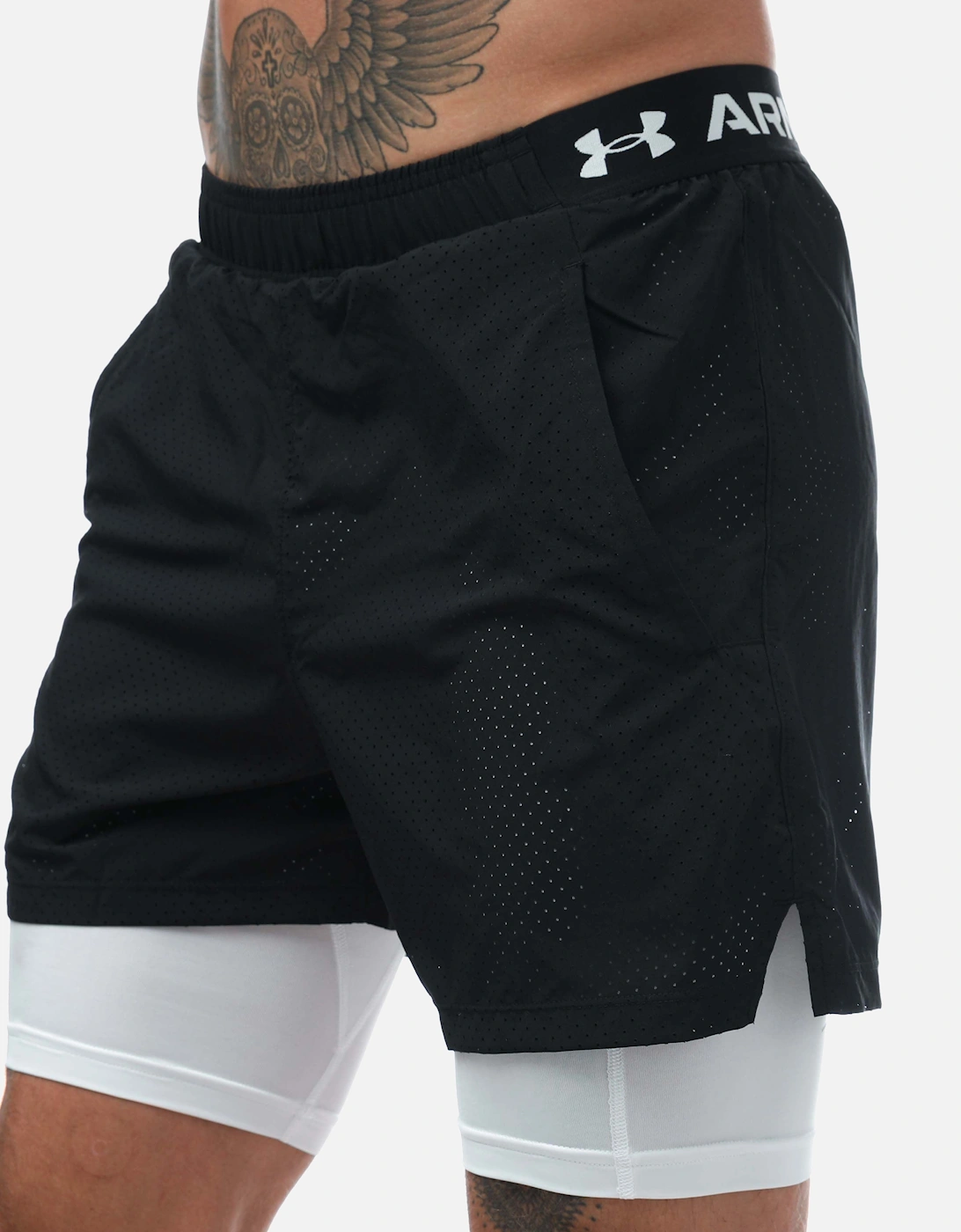 Mens UA Vanish Woven 2-in-1 Vent Shorts, 4 of 3