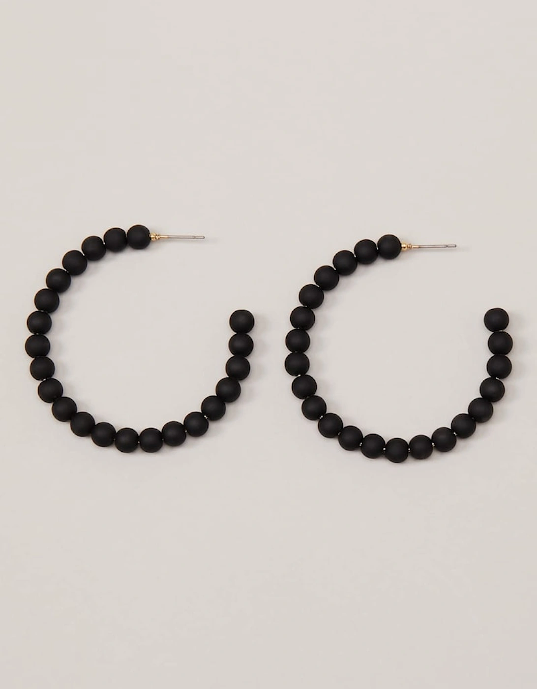 Matte Bead Hoop Earrings, 9 of 8