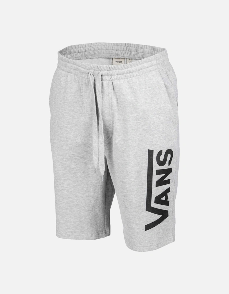 Mens Drop V Checked Sweat Shorts - Grey