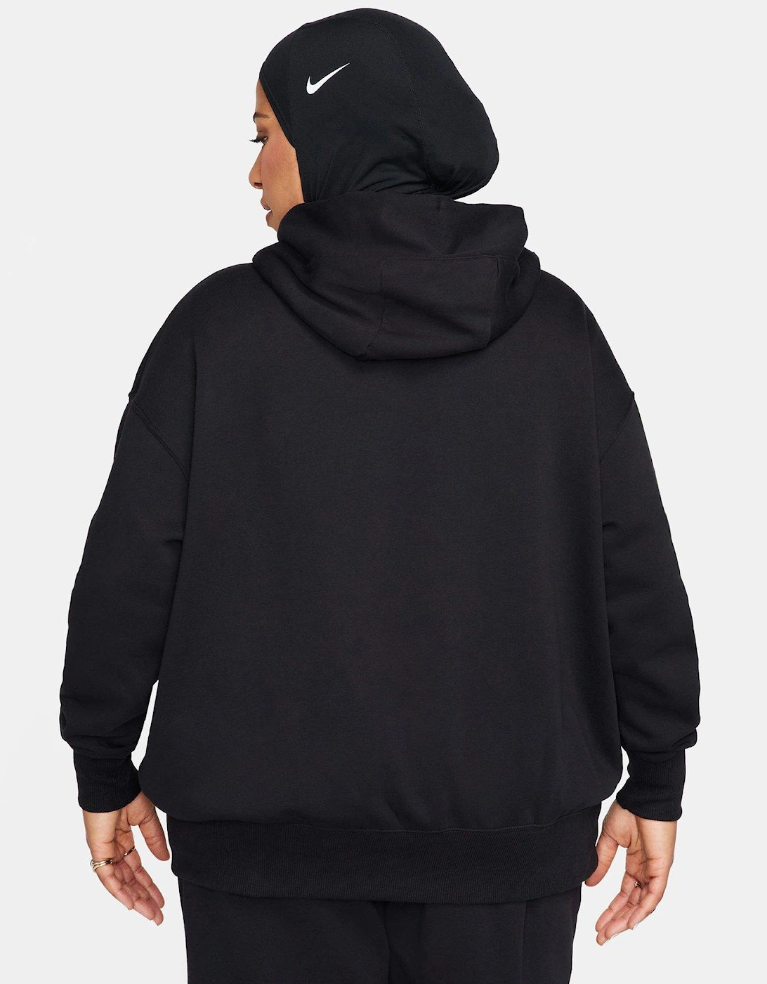 Sportswear Phoenix Fleece Women's Over-Oversized Pullover Hoodie - Black