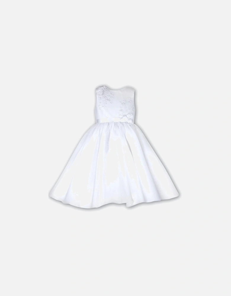 White Ballerina Length Dress