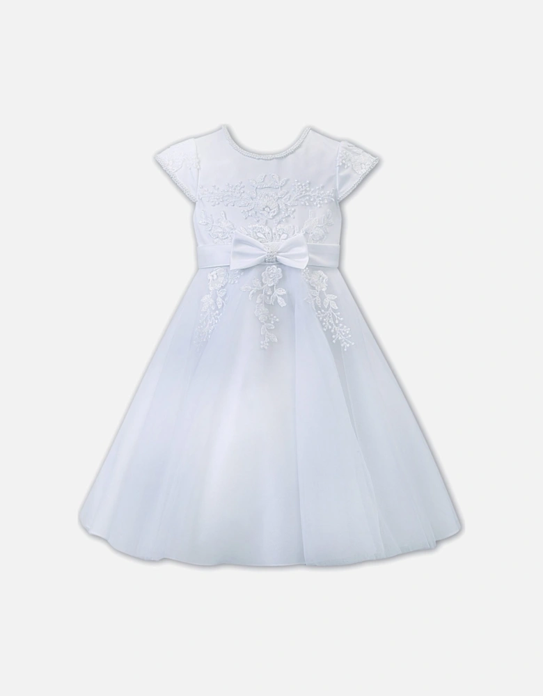White Ballerina Length Dress
