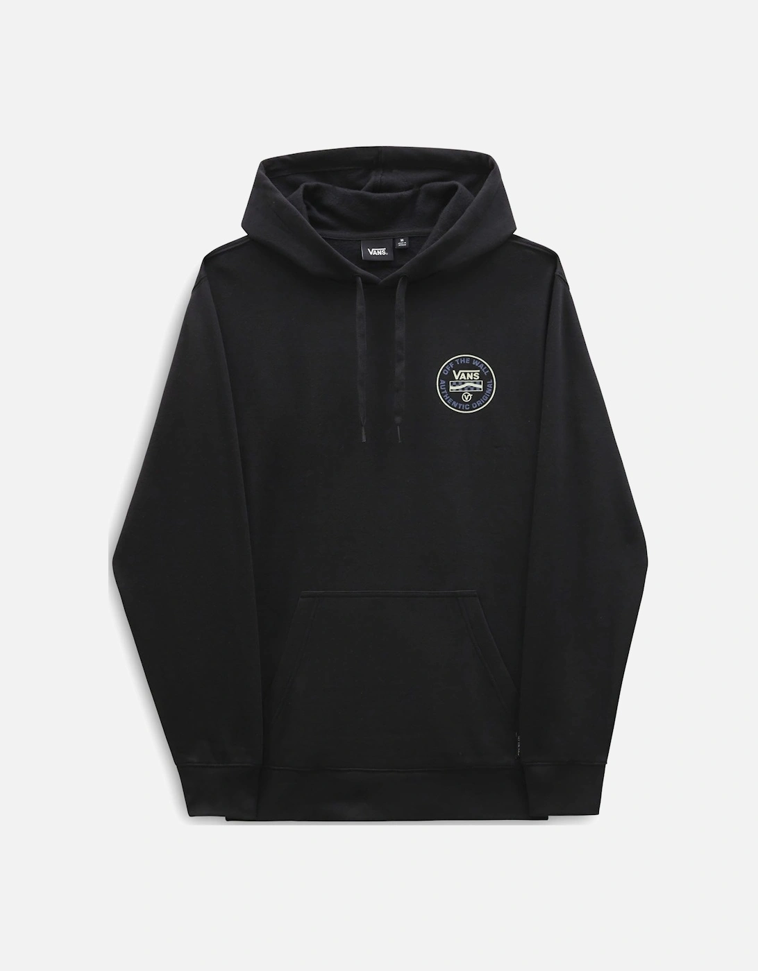 Mens Major Sidestripe Pullover Hoodie - Black