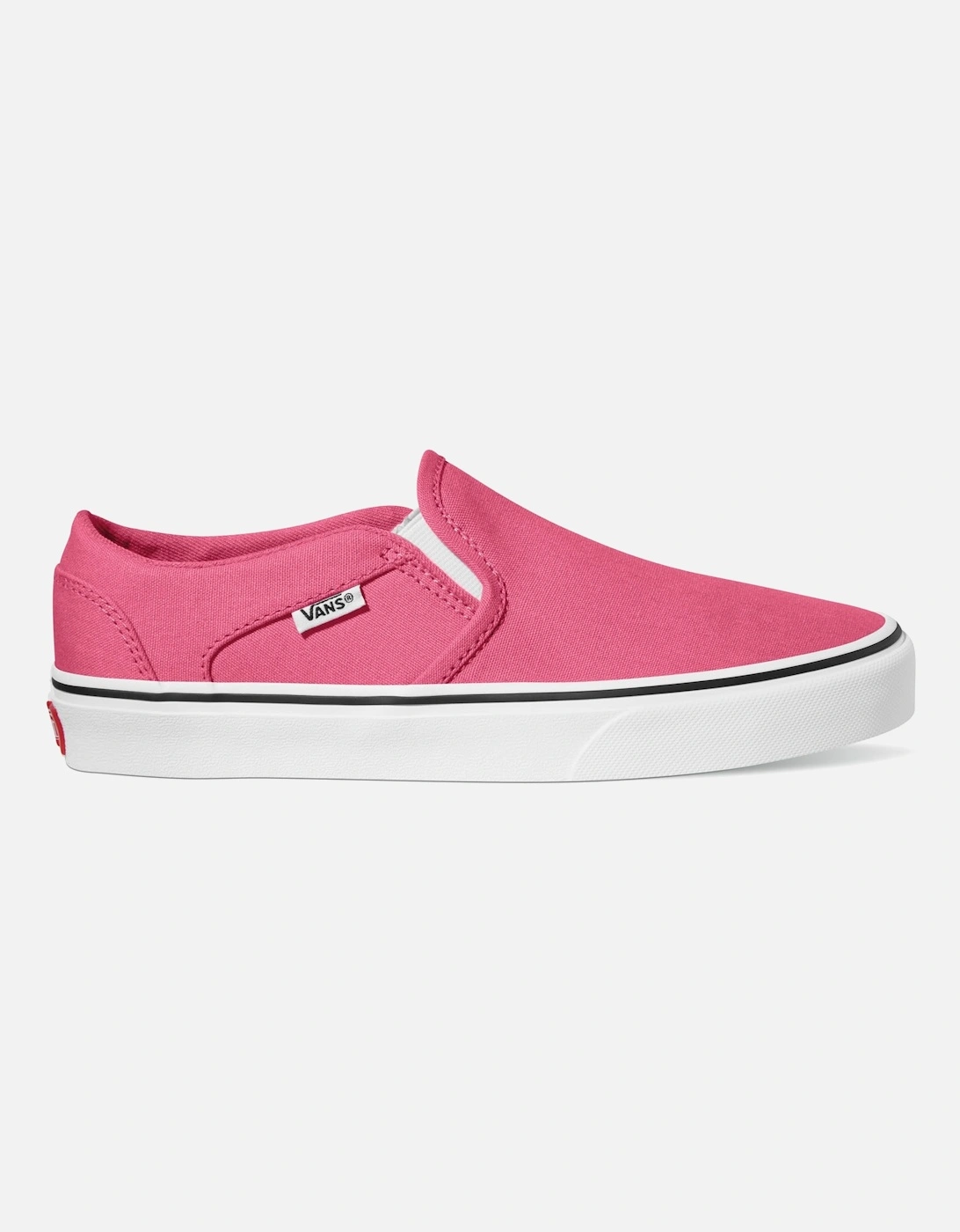 Womens Asher Slip On Canvas Trainers - Honeysuckle, 2 of 1