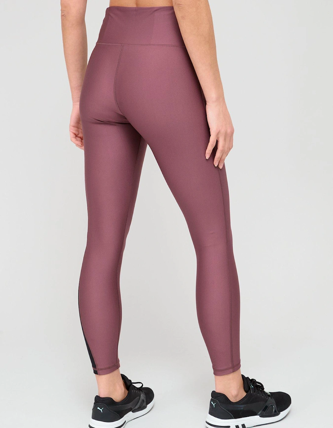 Safari Glam High Waist Full Leggings - Plum