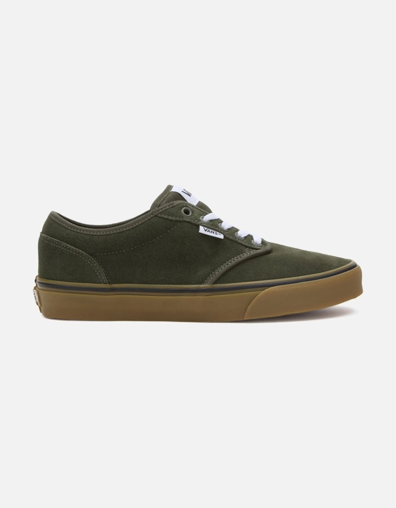 Mens Atwood Suede Low Rise Trainers - Grape Leaf