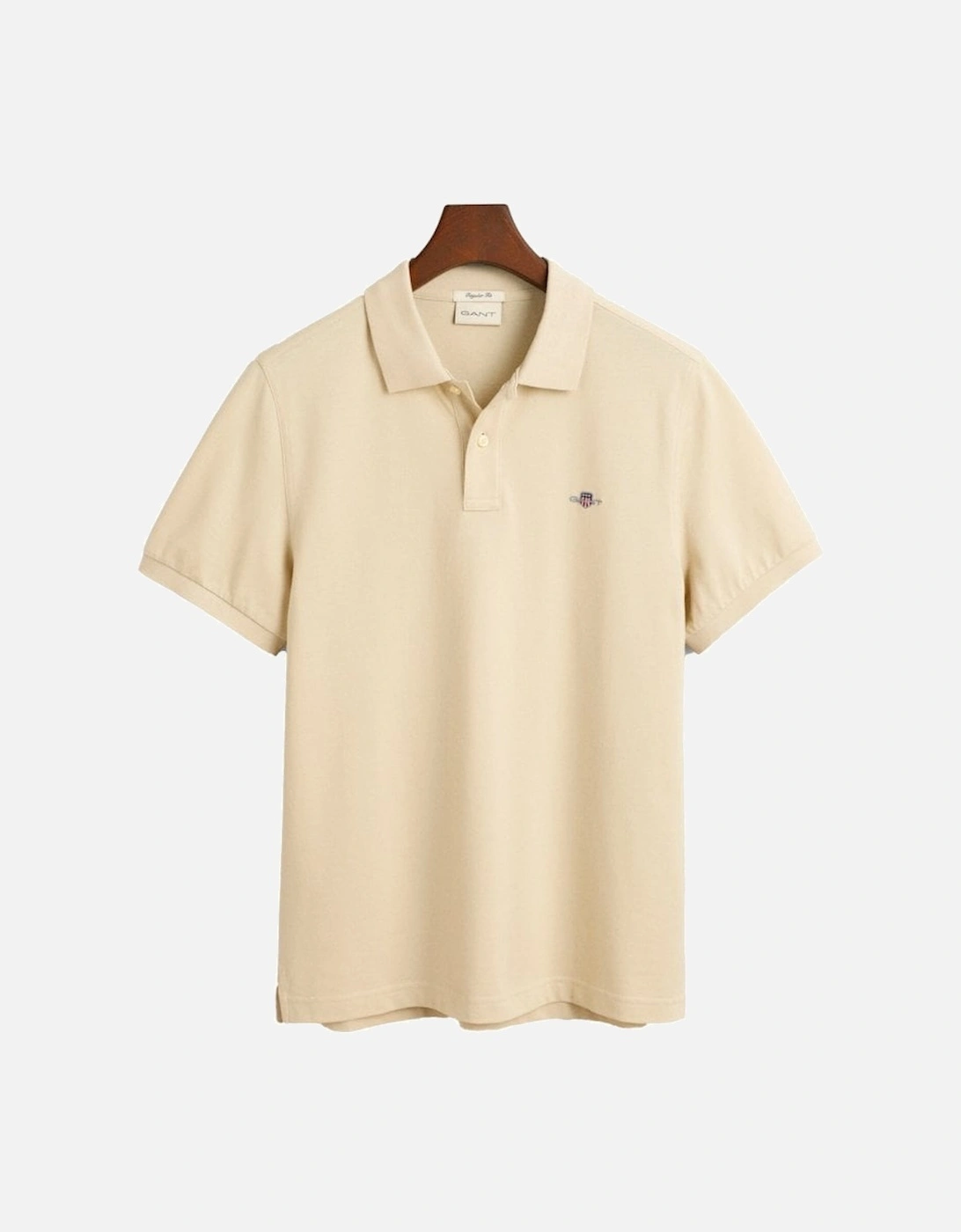Regular Fit Short Sleeve Pique Polo Silky Beige, 2 of 1