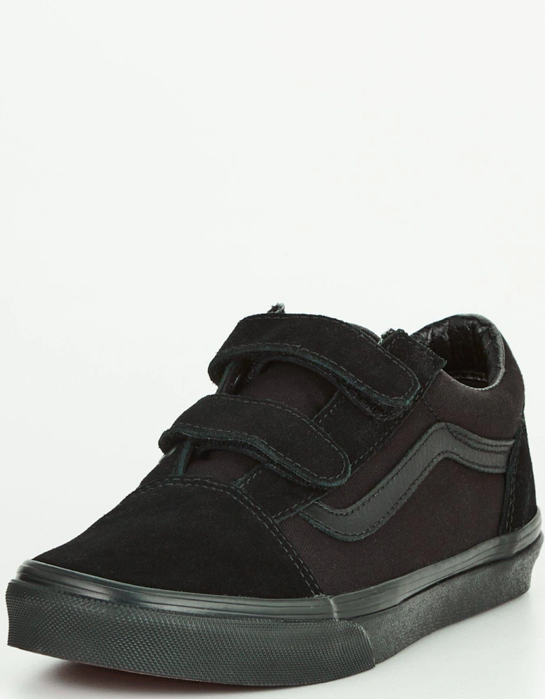 Old Skool Velcro Junior Trainers Core Classics - Black/Black