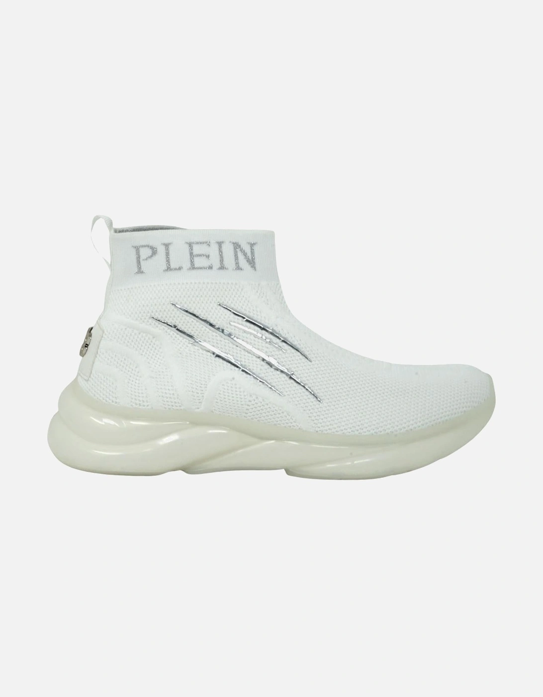 Plein Sport Hi-Top Sock White Sneakers