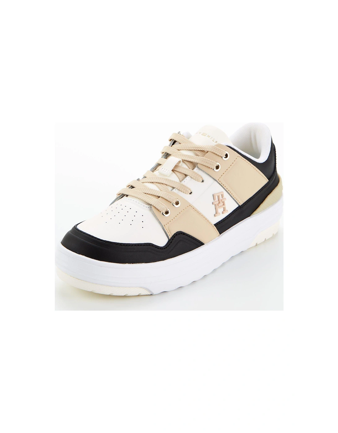 Leather Basket Sneaker - White