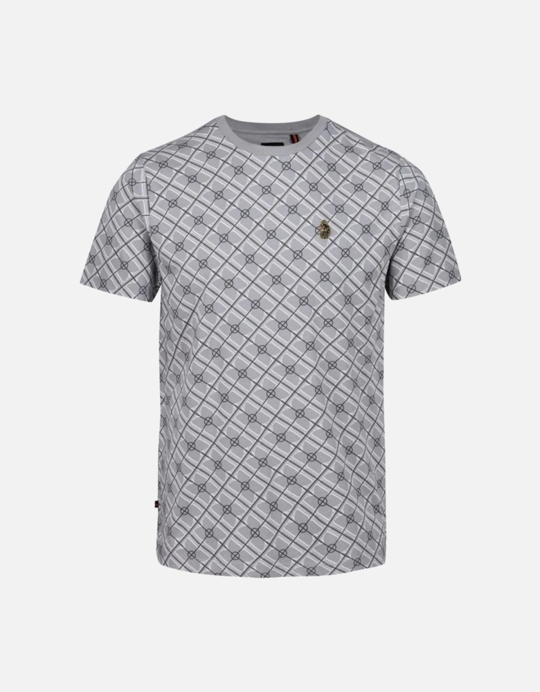Berra 2 print T-Shirt - Zinc