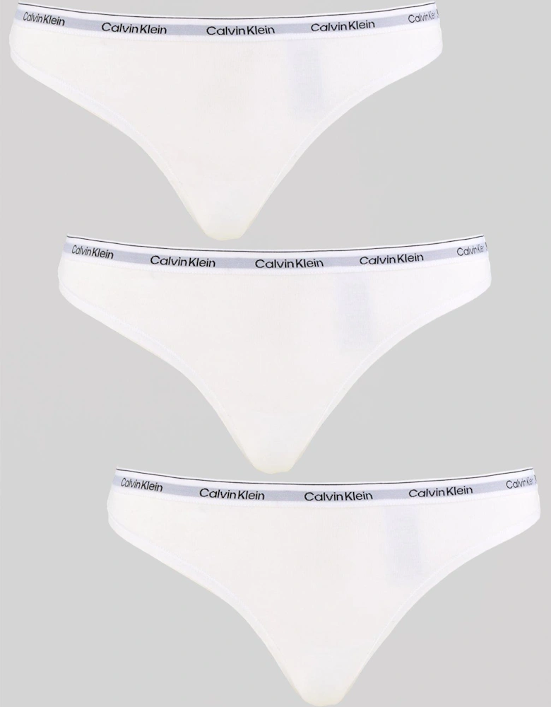 Modern 3 Pack Thong - White