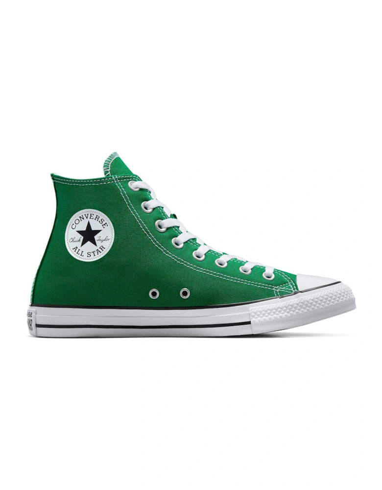 Mens Hi Top Trainers - Bright Green