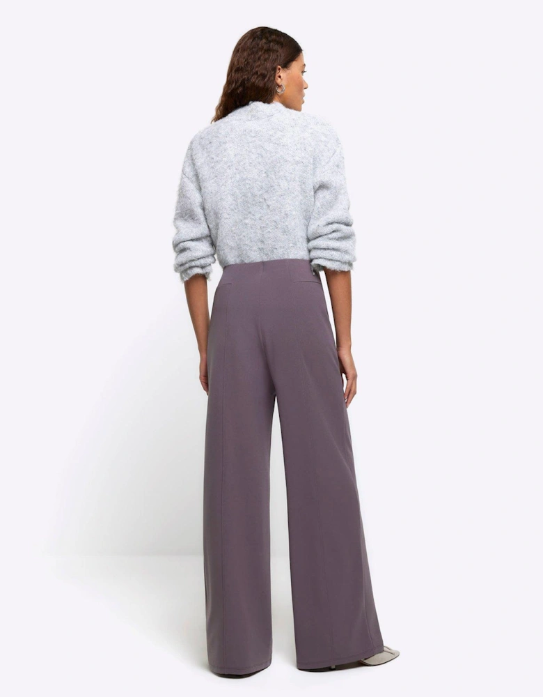 Wide Leg Trouser - Dark Grey