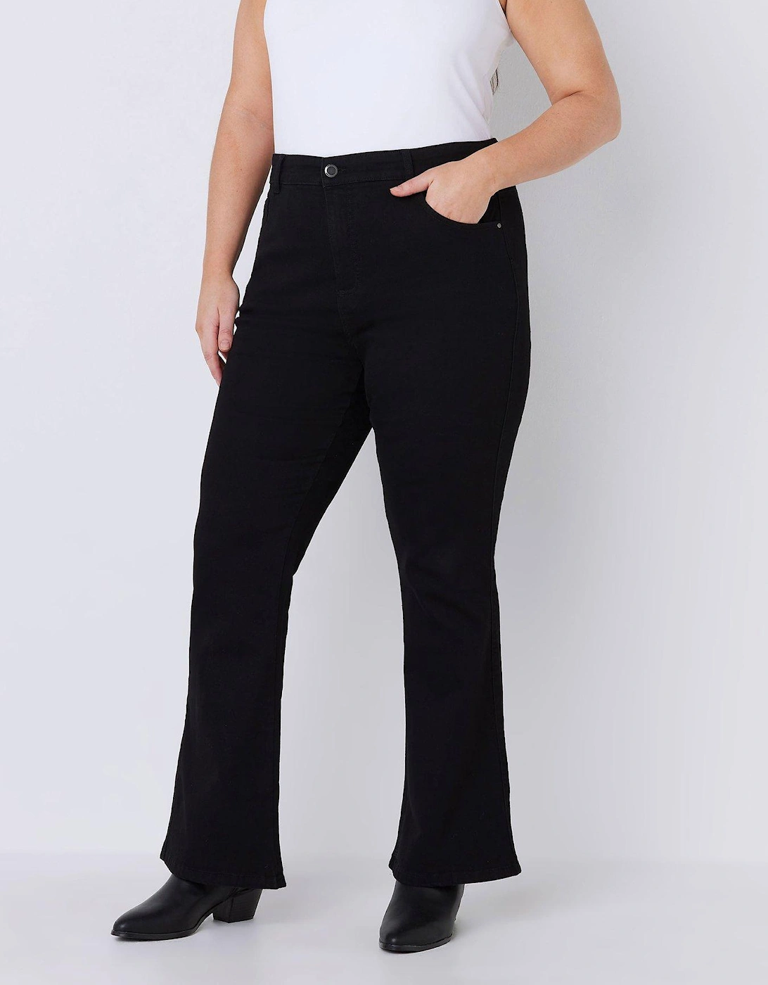 Curve Fit Black Bootcut Jean, 2 of 1