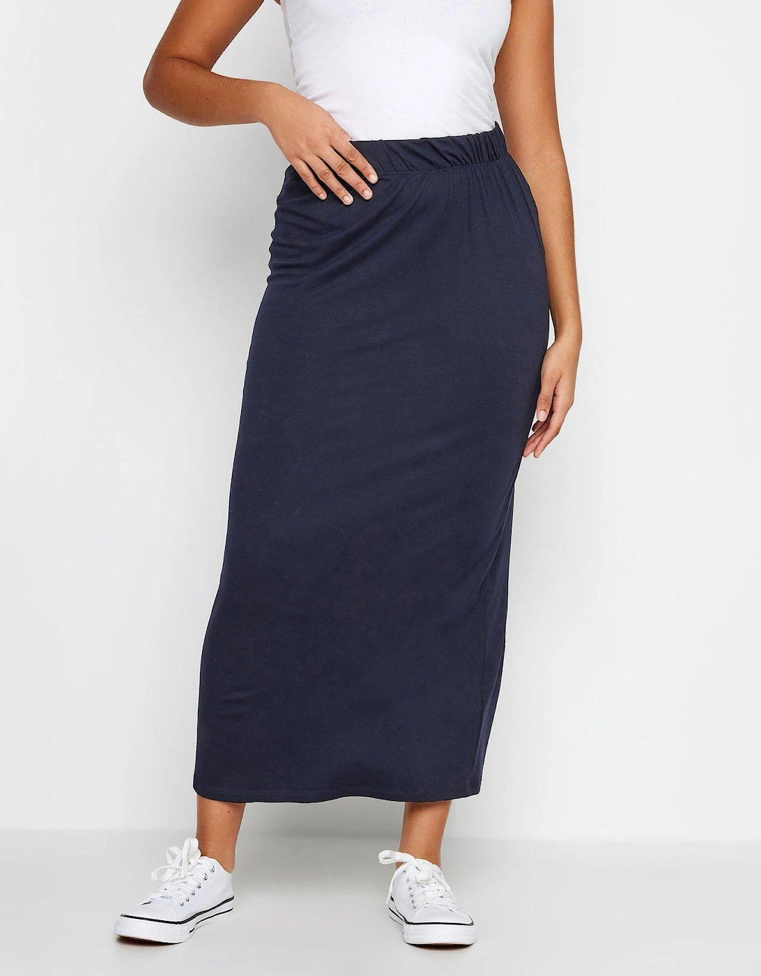 Navy Tube Maxi Skirt, 2 of 1