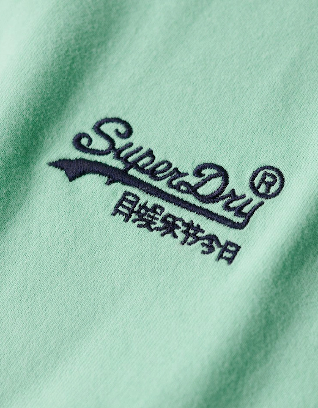 Men's Essential Logo Embroidered T-Shirt Spearmint Light Green