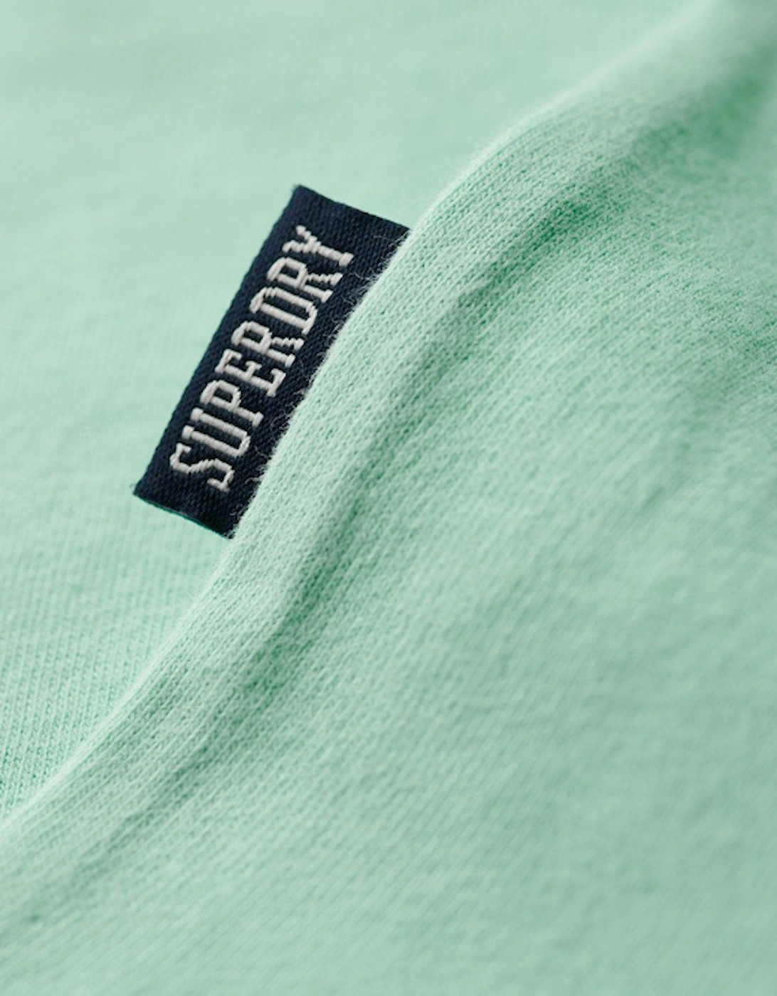 Men's Essential Logo Embroidered T-Shirt Spearmint Light Green