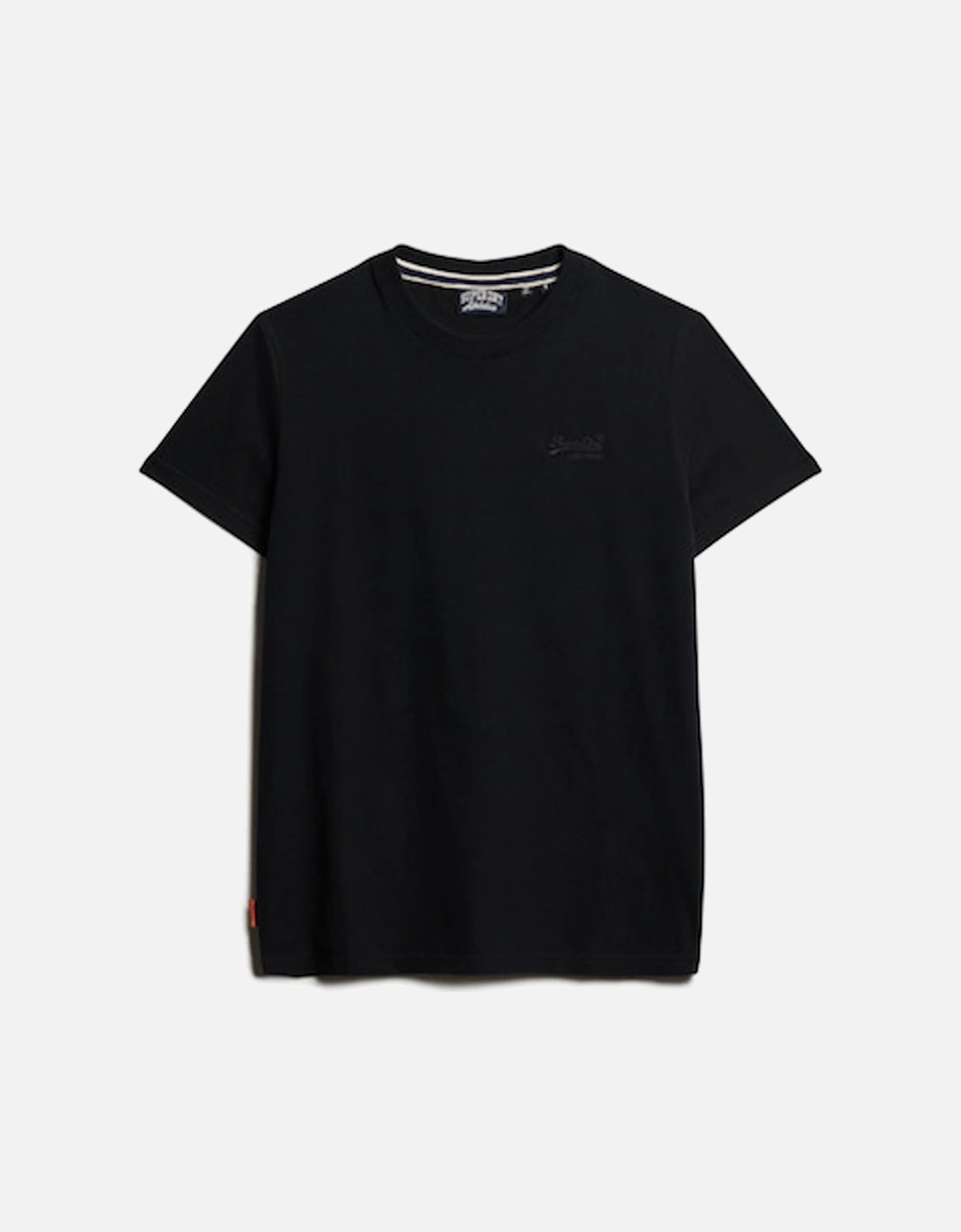 Men's Vintage Logo Embroidered T-Shirt Black/Black