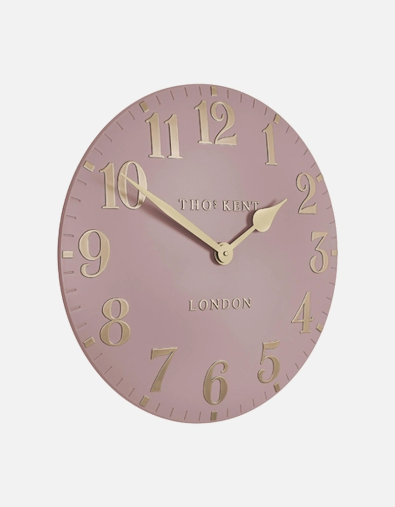 12" Arabic Wall Clock Blush Pink